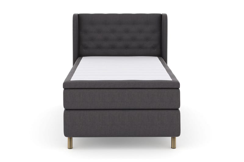 Sänkypaketti Choice No 4 120x200 Medium - Tummanharmaa/Kuparijalat - Huonekalut - Sänky - Jenkkisängyt