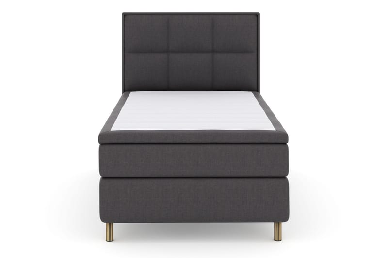 Sänkypaketti Choice No 4 120x200 Medium - Tummanharmaa/Kuparijalat - Huonekalut - Sänky - Jenkkisängyt