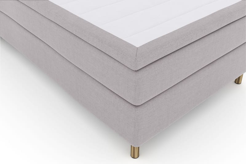 Sänkypaketti Choice No 4 120x200 Medium - Vaaleanharmaa/Kuparijalat - Huonekalut - Sänky - Jenkkisängyt