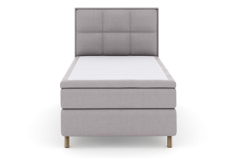 Sänkypaketti Choice No 4 120x200 Medium - Vaaleanharmaa/Kuparijalat - Huonekalut - Sänky - Jenkkisängyt