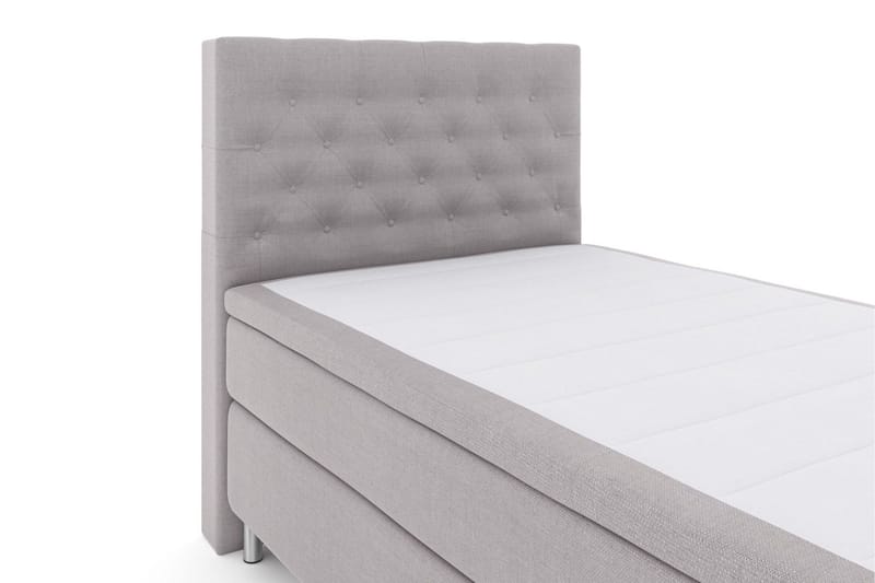 Sänkypaketti Choice No 4 120x200 Medium - Vaaleanharmaa/Metallijalat - Huonekalut - Sänky - Jenkkisängyt