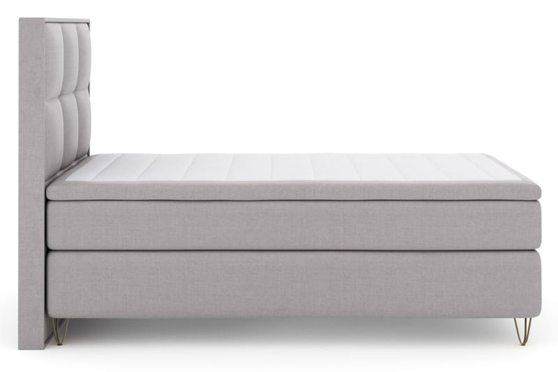 Sänkypaketti Choice No 4 120x200 Medium - V.harmaa/V-Malli Metallijalat - Huonekalut - Sänky - Jenkkisängyt