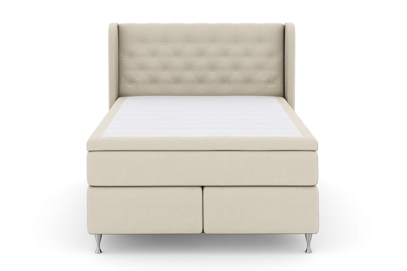 Sänkypaketti Choice No 4 140x200 Kova - Beige/Hopeajalat - Huonekalut - Sänky - Jenkkisängyt