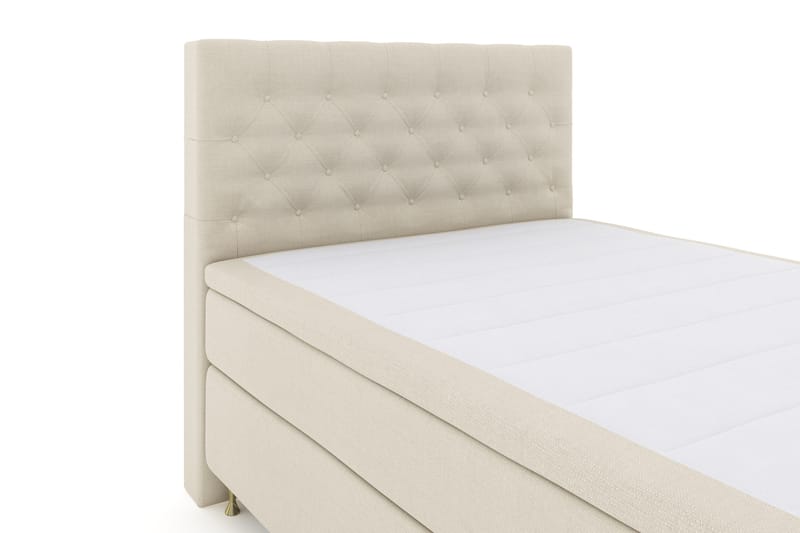 Sänkypaketti Choice No 4 140x200 Kova - Beige/Kulta Jalat - Huonekalut - Sänky - Jenkkisängyt