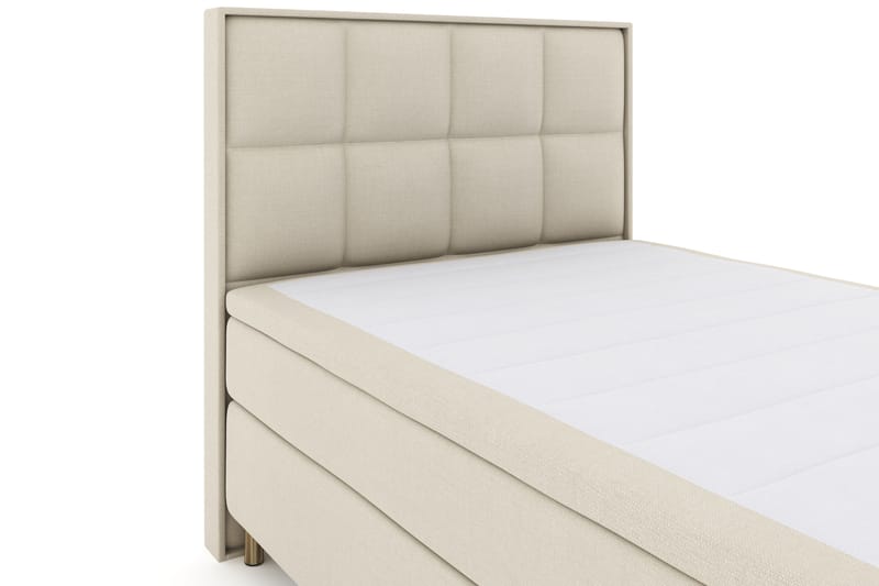 Sänkypaketti Choice No 4 140x200 Kova - Beige/Kuparijalat - Huonekalut - Sänky - Jenkkisängyt