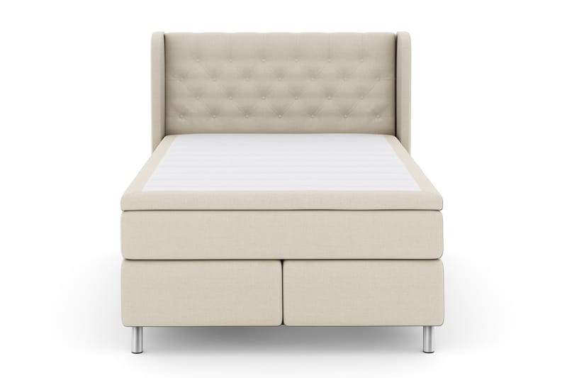 Sänkypaketti Choice No 4 140x200 Kova - Beige/Metallijalat - Huonekalut - Sänky - Jenkkisängyt