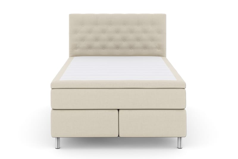 Sänkypaketti Choice No 4 140x200 Kova - Beige/Metallijalat - Huonekalut - Sänky - Jenkkisängyt
