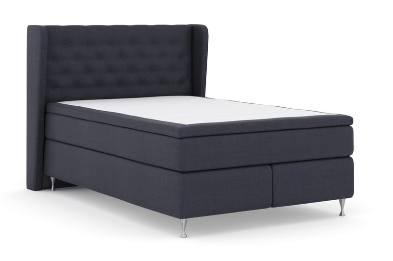 Sänkypaketti Choice No 4 140x200 Kova - Sininen/Hopeajalat - Huonekalut - Sänky - Jenkkisängyt