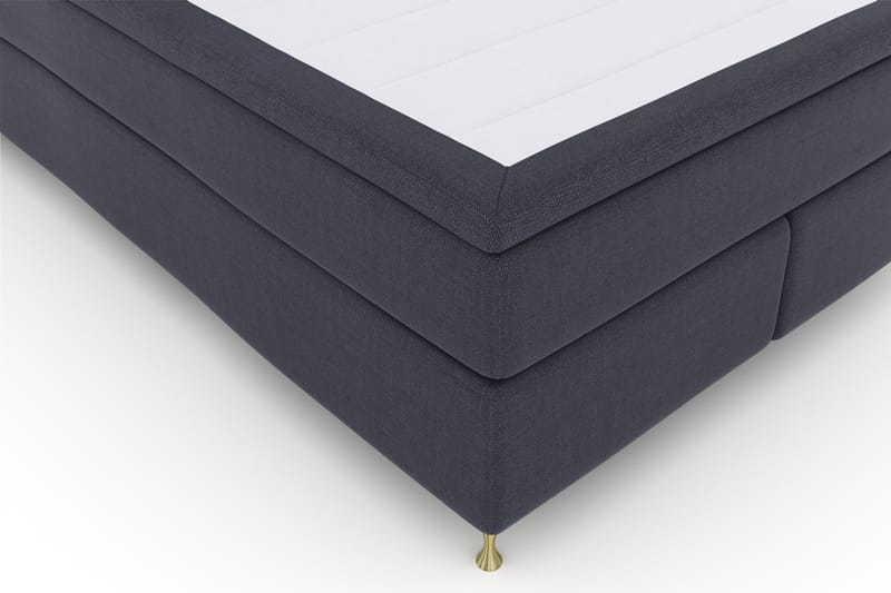 Sänkypaketti Choice No 4 140x200 Kova - Sininen/Kulta Jalat - Huonekalut - Sänky - Jenkkisängyt