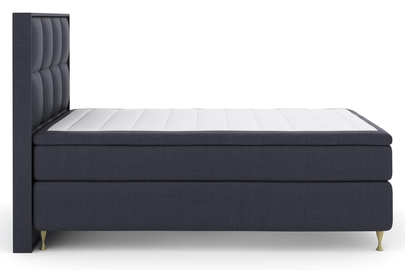 Sänkypaketti Choice No 4 140x200 Kova - Sininen/Kulta Jalat - Huonekalut - Sänky - Jenkkisängyt