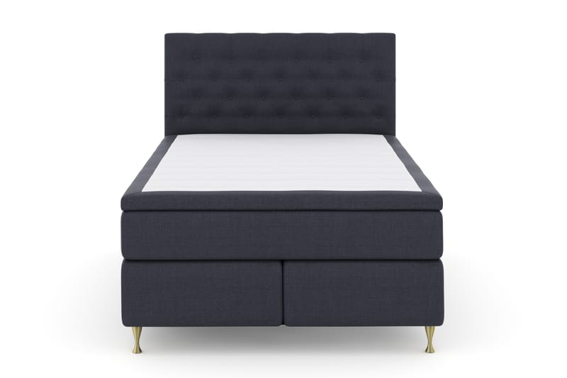 Sänkypaketti Choice No 4 140x200 Kova - Sininen/Kulta Jalat - Huonekalut - Sänky - Jenkkisängyt