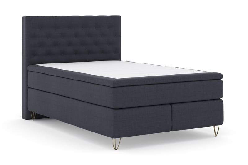 Sänkypaketti Choice No 4 140x200 Kova - Sininen/V-Malli Metallijalat - Huonekalut - Sänky - Jenkkisängyt