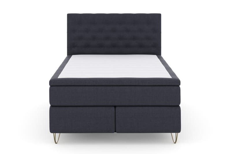 Sänkypaketti Choice No 4 140x200 Kova - Sininen/V-Malli Metallijalat - Huonekalut - Sänky - Jenkkisängyt