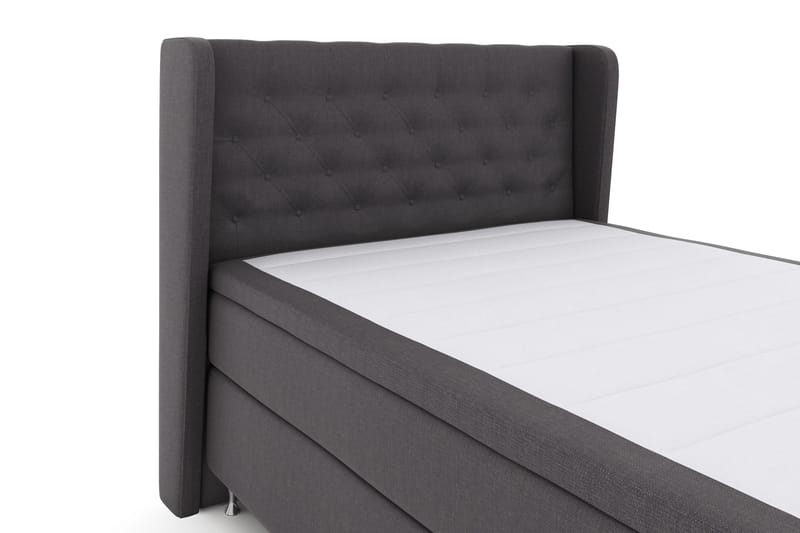 Sänkypaketti Choice No 4 140x200 Kova - Tummanharmaa/Hopeajalat - Huonekalut - Sänky - Jenkkisängyt
