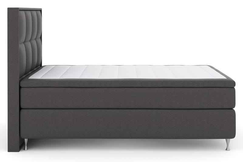 Sänkypaketti Choice No 4 140x200 Kova - Tummanharmaa/Hopeajalat - Huonekalut - Sänky - Jenkkisängyt