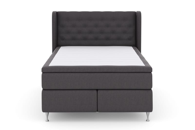 Sänkypaketti Choice No 4 140x200 Kova - Tummanharmaa/Hopeajalat - Huonekalut - Sänky - Jenkkisängyt