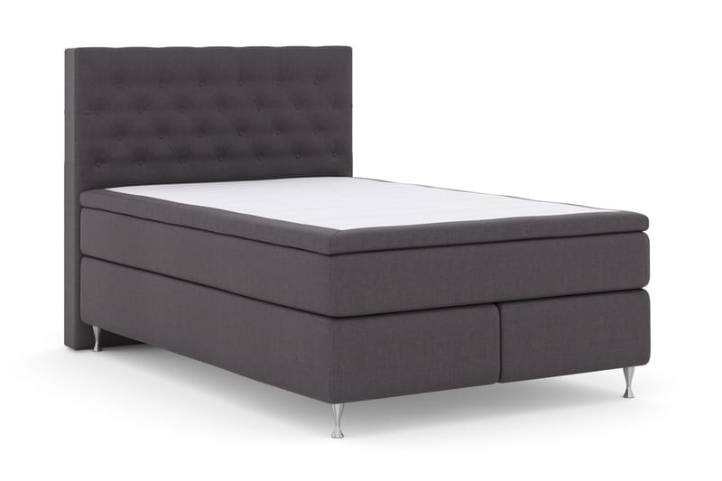 Sänkypaketti Choice No 4 140x200 Kova - Tummanharmaa/Hopeajalat - Huonekalut - Sänky - Jenkkisängyt