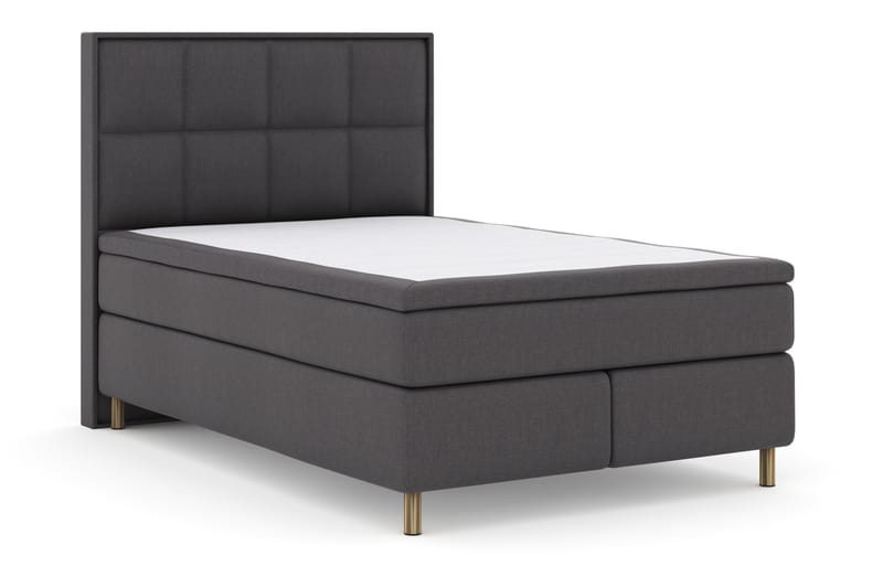 Sänkypaketti Choice No 4 140x200 Kova - Tummanharmaa/Kuparijalat - Huonekalut - Sänky - Jenkkisängyt
