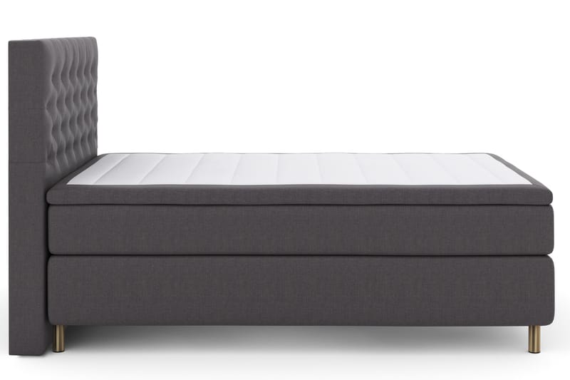 Sänkypaketti Choice No 4 140x200 Kova - Tummanharmaa/Kuparijalat - Huonekalut - Sänky - Jenkkisängyt