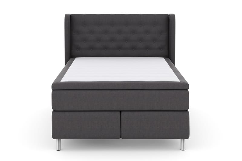 Sänkypaketti Choice No 4 140x200 Kova - Tummanharmaa/Metallijalat - Huonekalut - Sänky - Jenkkisängyt