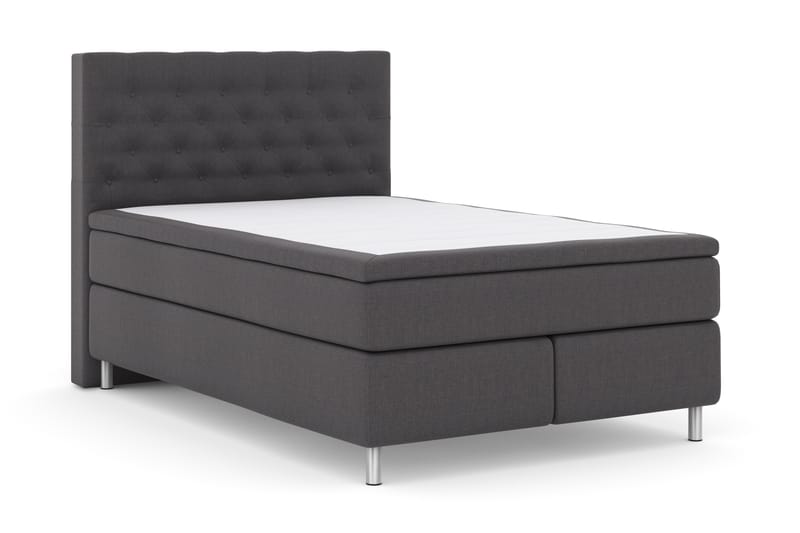 Sänkypaketti Choice No 4 140x200 Kova - Tummanharmaa/Metallijalat - Huonekalut - Sänky - Jenkkisängyt
