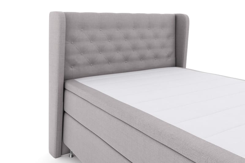 Sänkypaketti Choice No 4 140x200 Kova - Vaaleanharmaa/Hopeajalat - Huonekalut - Sänky - Jenkkisängyt