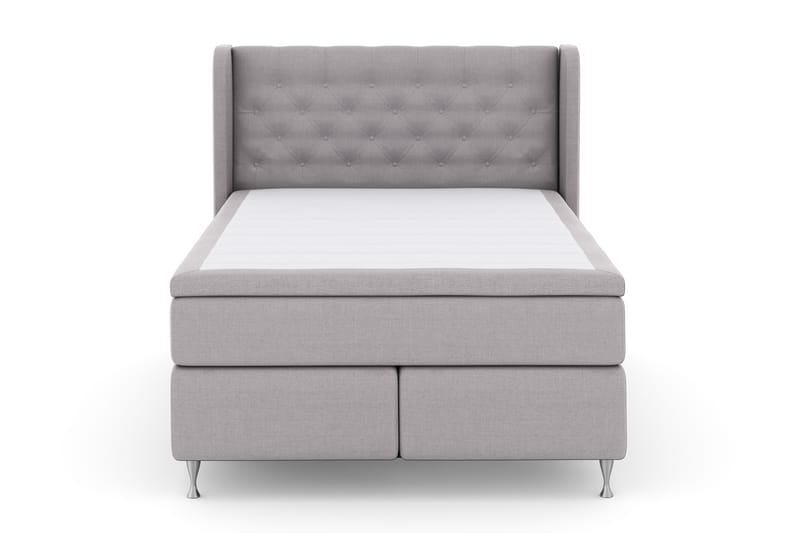Sänkypaketti Choice No 4 140x200 Kova - Vaaleanharmaa/Hopeajalat - Huonekalut - Sänky - Jenkkisängyt
