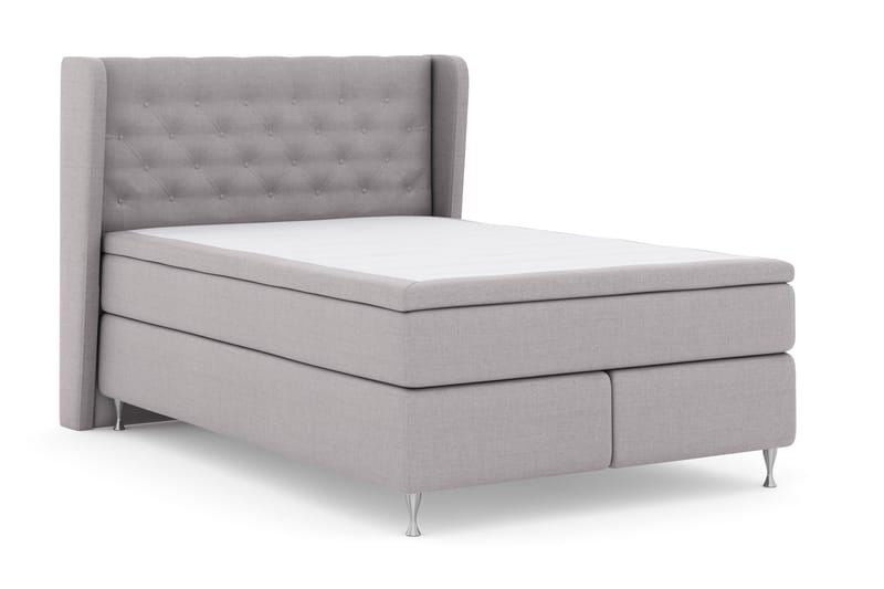 Sänkypaketti Choice No 4 140x200 Kova - Vaaleanharmaa/Hopeajalat - Huonekalut - Sänky - Jenkkisängyt