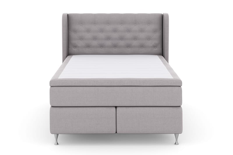Sänkypaketti Choice No 4 140x200 Kova - Vaaleanharmaa/Hopeajalat - Huonekalut - Sänky - Jenkkisängyt