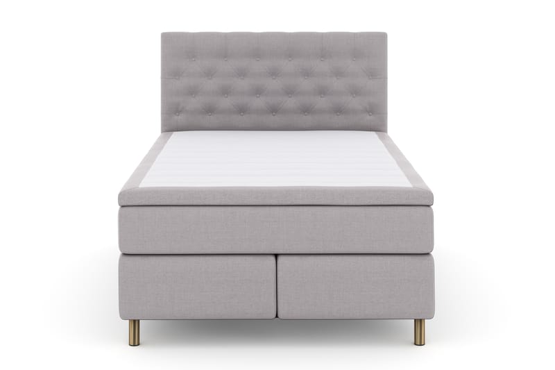 Sänkypaketti Choice No 4 140x200 Kova - Vaaleanharmaa/Kuparijalat - Huonekalut - Sänky - Jenkkisängyt