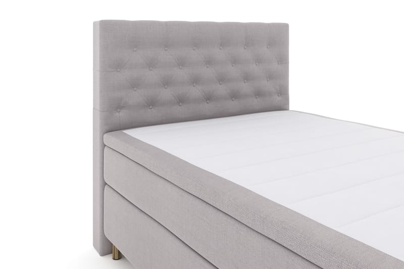 Sänkypaketti Choice No 4 140x200 Kova - Vaaleanharmaa/Kuparijalat - Huonekalut - Sänky - Jenkkisängyt
