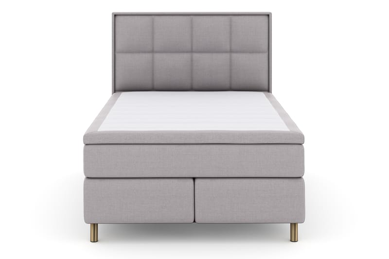 Sänkypaketti Choice No 4 140x200 Kova - Vaaleanharmaa/Kuparijalat - Huonekalut - Sänky - Jenkkisängyt
