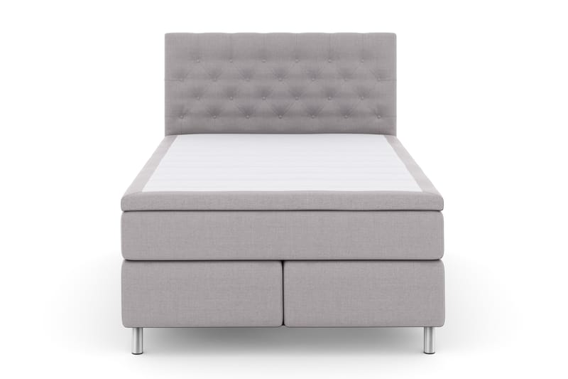 Sänkypaketti Choice No 4 140x200 Kova - Vaaleanharmaa/Metallijalat - Huonekalut - Sänky - Jenkkisängyt