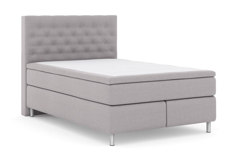 Sänkypaketti Choice No 4 140x200 Kova - Vaaleanharmaa/Metallijalat - Huonekalut - Sänky - Jenkkisängyt
