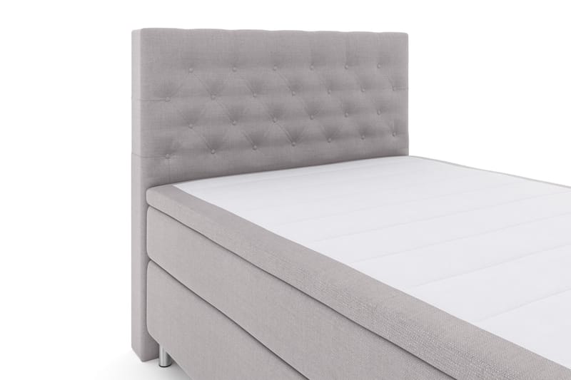 Sänkypaketti Choice No 4 140x200 Kova - Vaaleanharmaa/Metallijalat - Huonekalut - Sänky - Jenkkisängyt