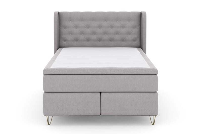 Sänkypaketti Choice No 4 140x200 Kova - V.harmaa/V-Malli Metallijalat - Huonekalut - Sänky - Jenkkisängyt