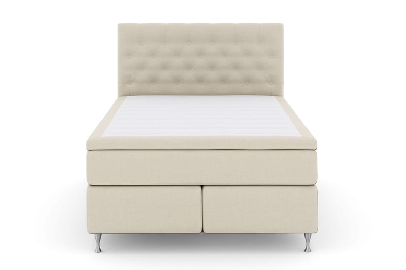 Sänkypaketti Choice No 4 140x200 Kova/Medium - Beige/Hopeajalat - Huonekalut - Sänky - Jenkkisängyt