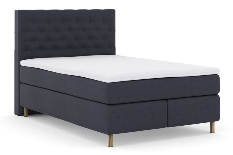 Sänkypaketti Choice No 4 140x200 Kova/Medium - Sininen/Kuparijalat - Huonekalut - Sänky - Jenkkisängyt