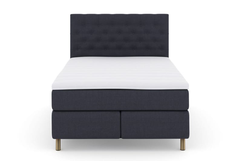 Sänkypaketti Choice No 4 140x200 Kova/Medium - Sininen/Kuparijalat - Huonekalut - Sänky - Jenkkisängyt