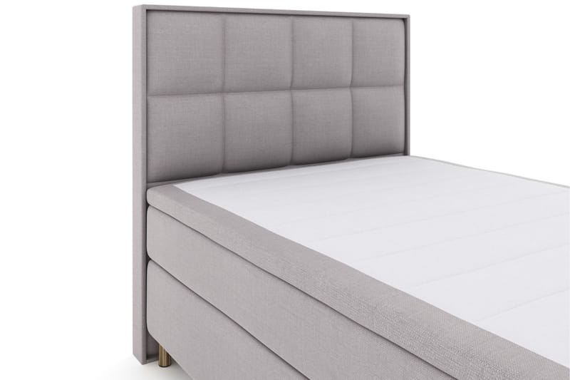 Sänkypaketti Choice No 4 140x200 Kova/Medium - Vaaleanharmaa/Kuparijalat - Huonekalut - Sänky - Jenkkisängyt