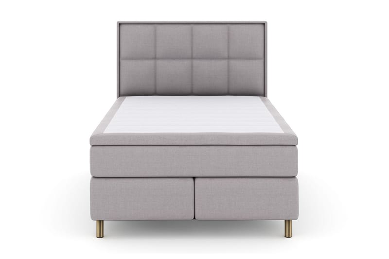 Sänkypaketti Choice No 4 140x200 Kova/Medium - Vaaleanharmaa/Kuparijalat - Huonekalut - Sänky - Jenkkisängyt
