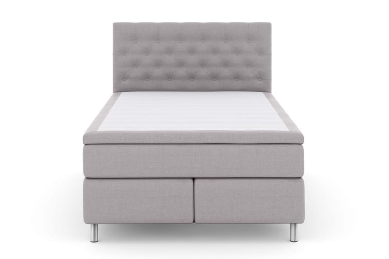 Sänkypaketti Choice No 4 140x200 Kova/Medium - Vaaleanharmaa/Metallijalat - Huonekalut - Sänky - Jenkkisängyt