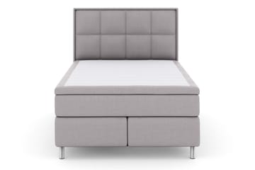Sänkypaketti Choice No 4 140x200 Kova/Medium - Vaaleanharmaa/Metallijalat - Huonekalut - Sänky - Jenkkisängyt