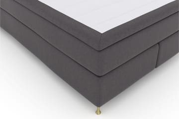 Sänkypaketti Choice No 4 140x200 Medium - Tummanharmaa/Kulta Jalat - Huonekalut - Sänky - Jenkkisängyt