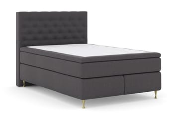 Sänkypaketti Choice No 4 140x200 Medium - Tummanharmaa/Kulta Jalat - Huonekalut - Sänky - Jenkkisängyt