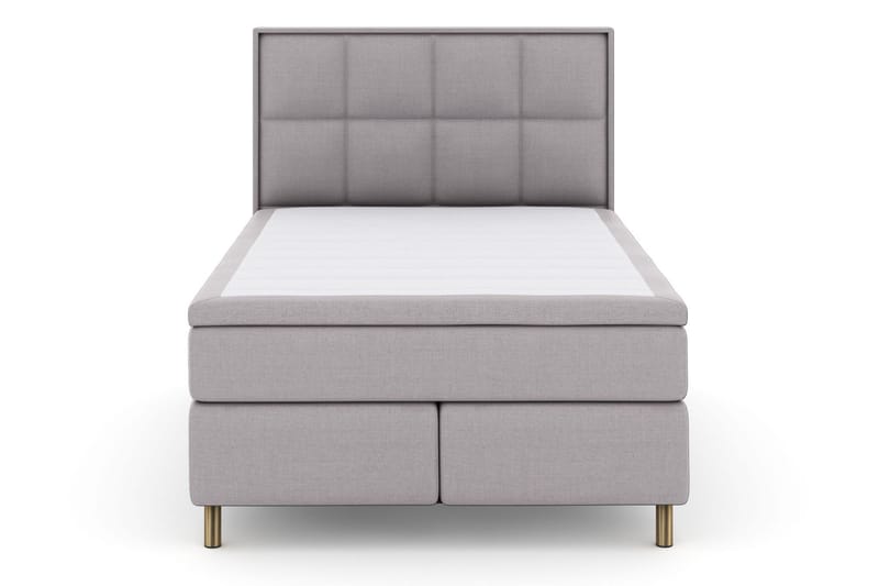 Sänkypaketti Choice No 4 140x200 Medium - Vaaleanharmaa/Kuparijalat - Huonekalut - Sänky - Jenkkisängyt