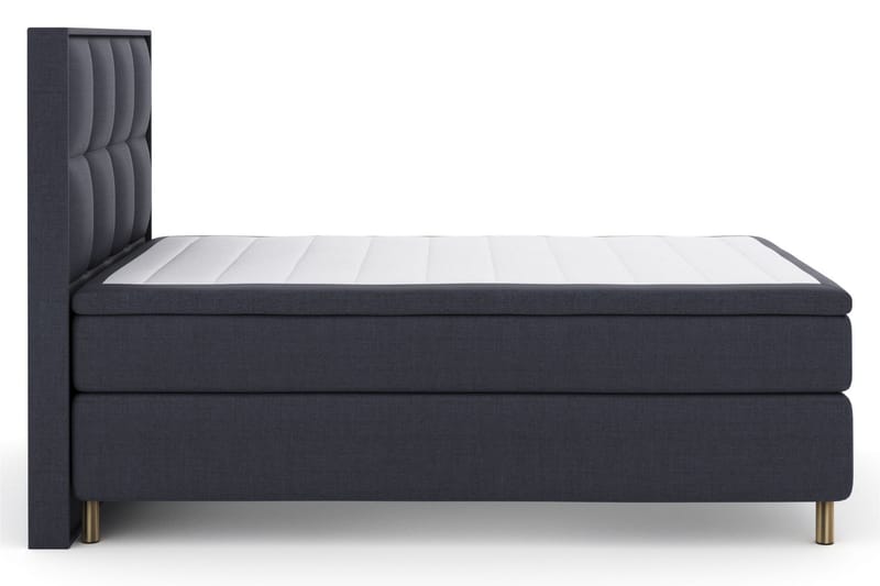 Sänkypaketti Choice No 4 160x200 Kova - Sininen/Metallijalat - Huonekalut - Sänky - Jenkkisängyt