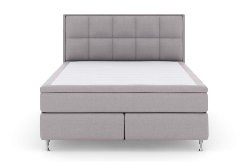Sänkypaketti Choice No 4 160x200 Kova - Vaaleanharmaa/Hopeajalat - Huonekalut - Sänky - Jenkkisängyt