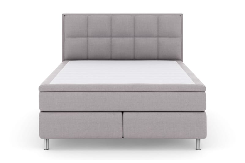 Sänkypaketti Choice No 4 160x200 Kova - Vaaleanharmaa/Metallijalat - Huonekalut - Sänky - Jenkkisängyt