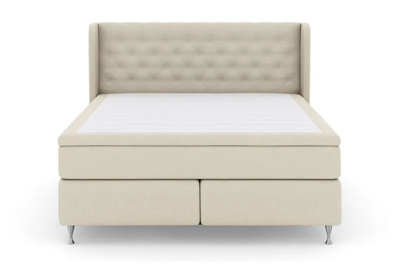 Sänkypaketti Choice No 4 160x200 Kova/Medium, Beige/Hopeajalat
